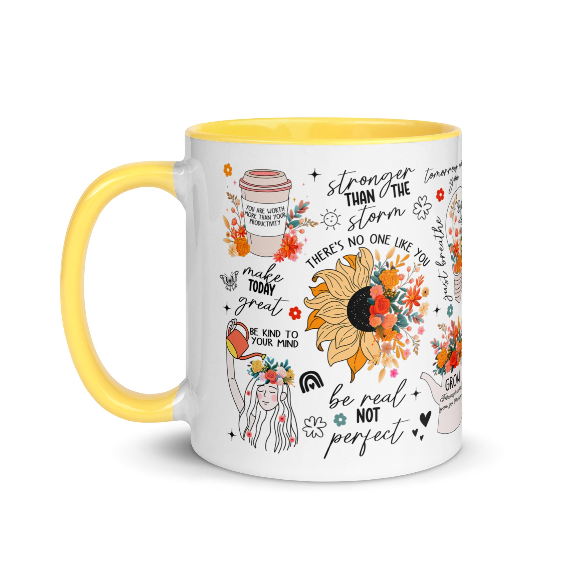Feed You Mind Two Tone Mug-Soul Flow Apparel