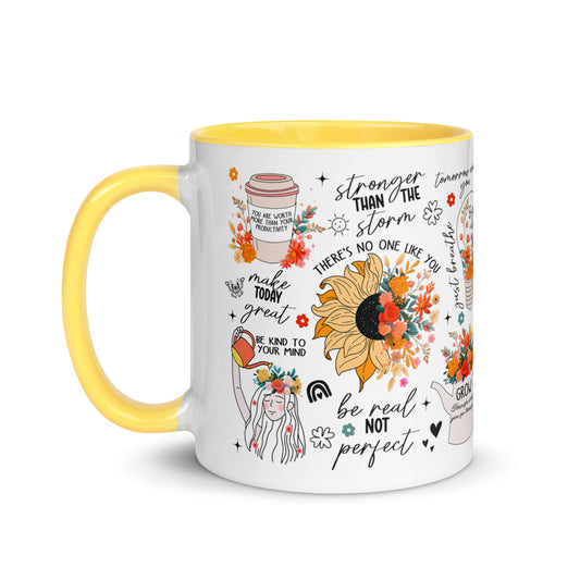 Feed You Mind Two Tone Mug-Soul Flow Apparel