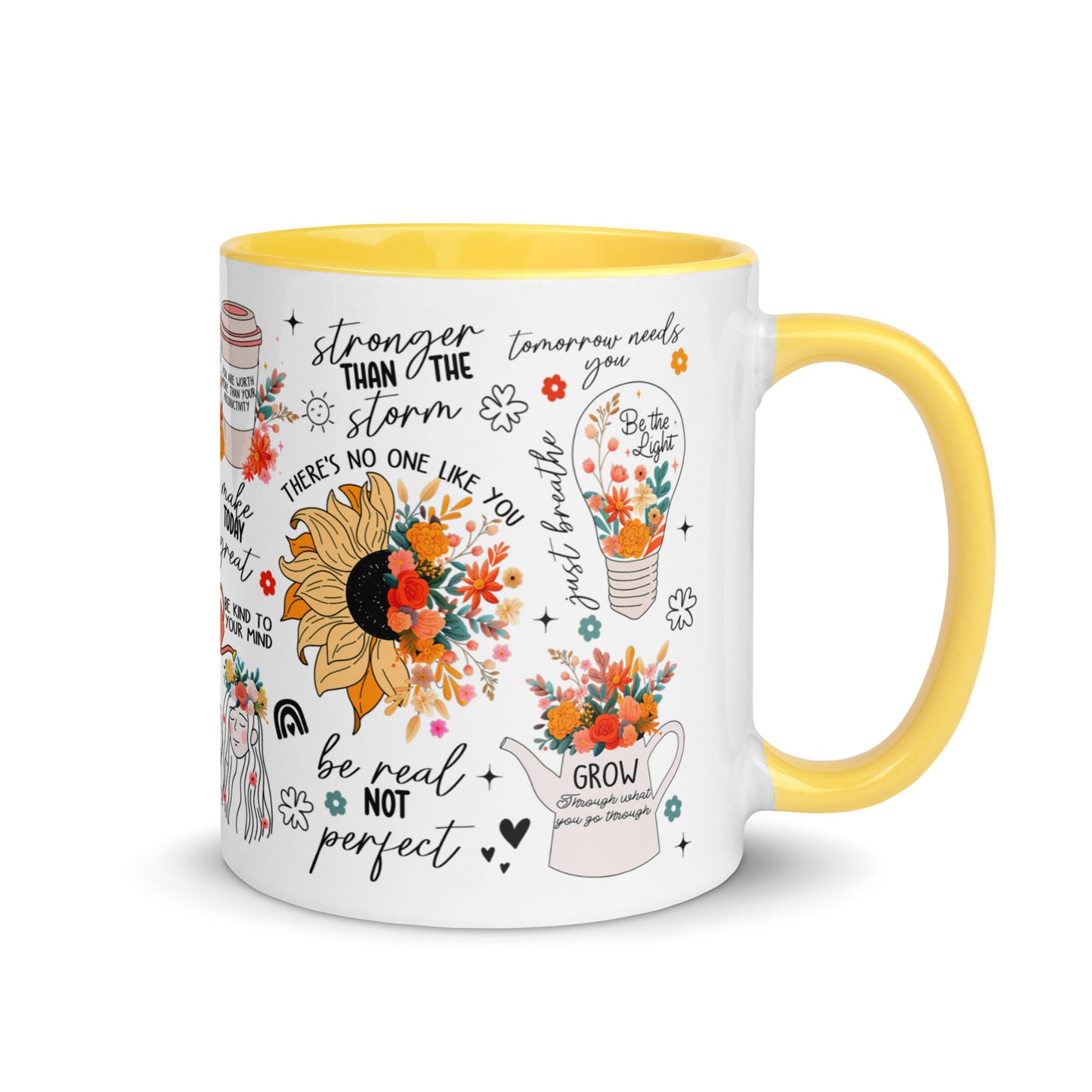 Feed You Mind Two Tone Mug-Soul Flow Apparel