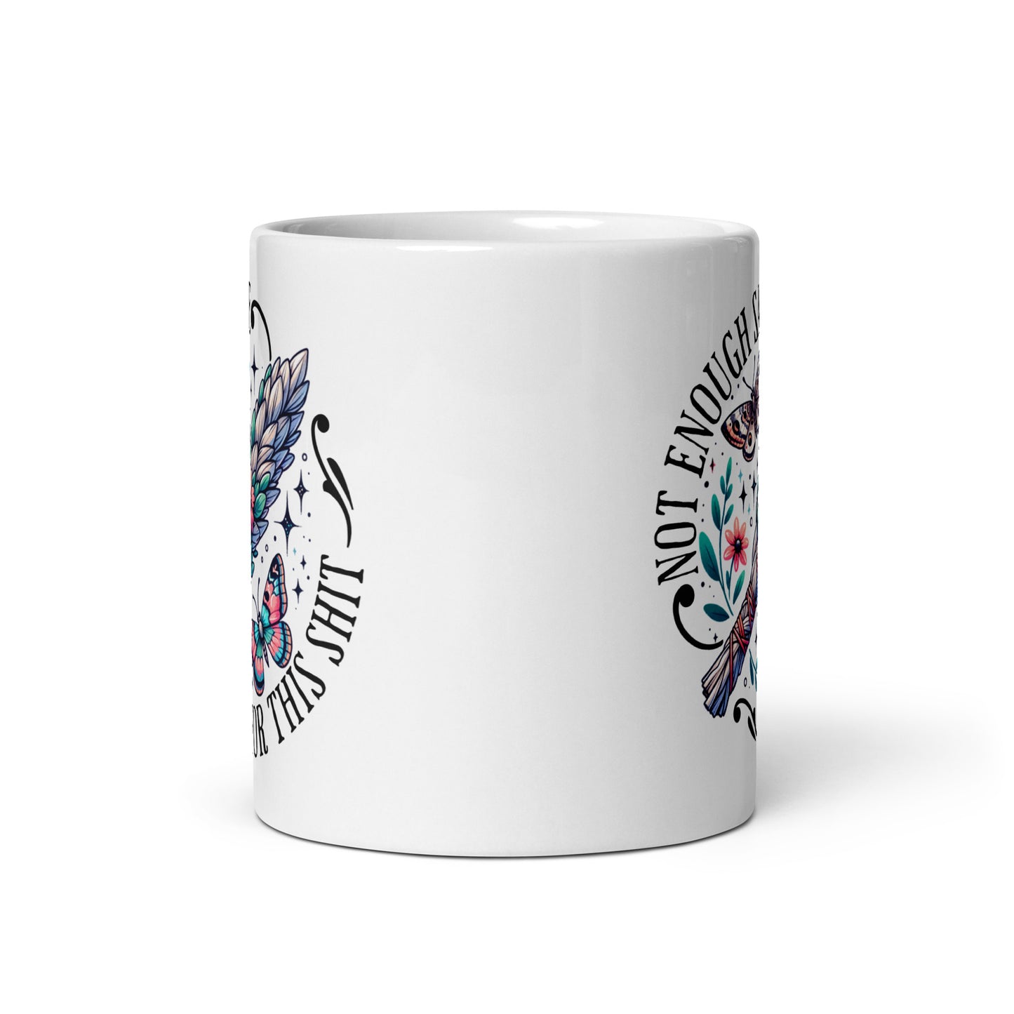 No Enough Sage White Glossy Mug-Soul Flow Apparel