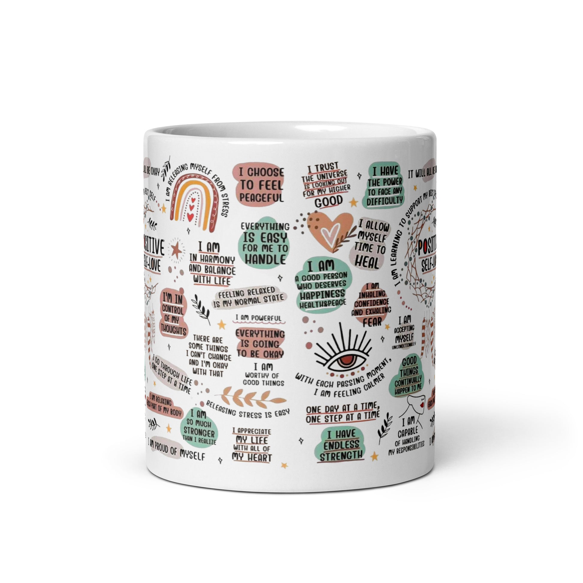 Self-Love White glossy mug-Soul Flow Apparel