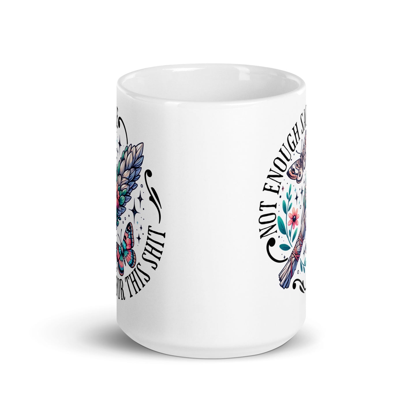No Enough Sage White Glossy Mug-Soul Flow Apparel