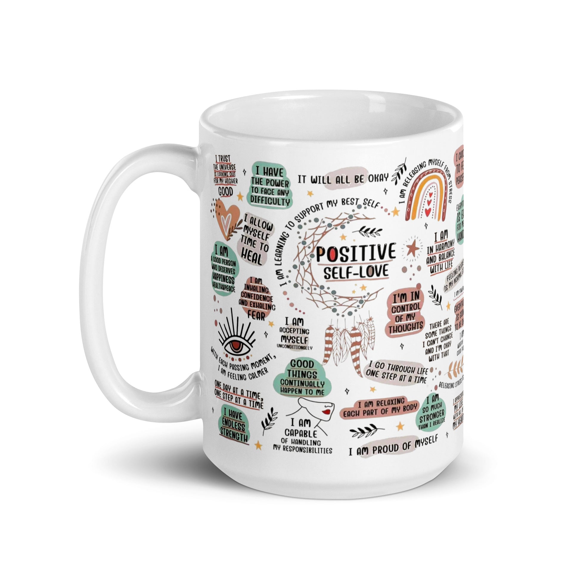 Self-Love White glossy mug-Soul Flow Apparel
