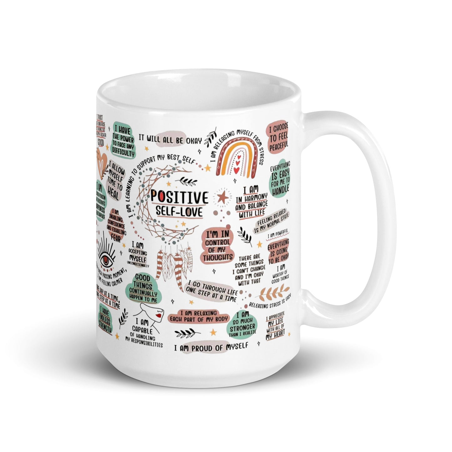 Self-Love White glossy mug-Soul Flow Apparel