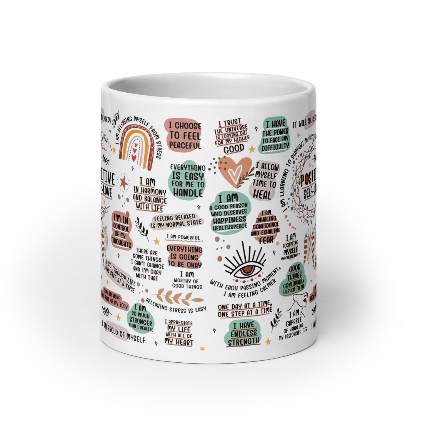 Self-Love White glossy mug-Soul Flow Apparel