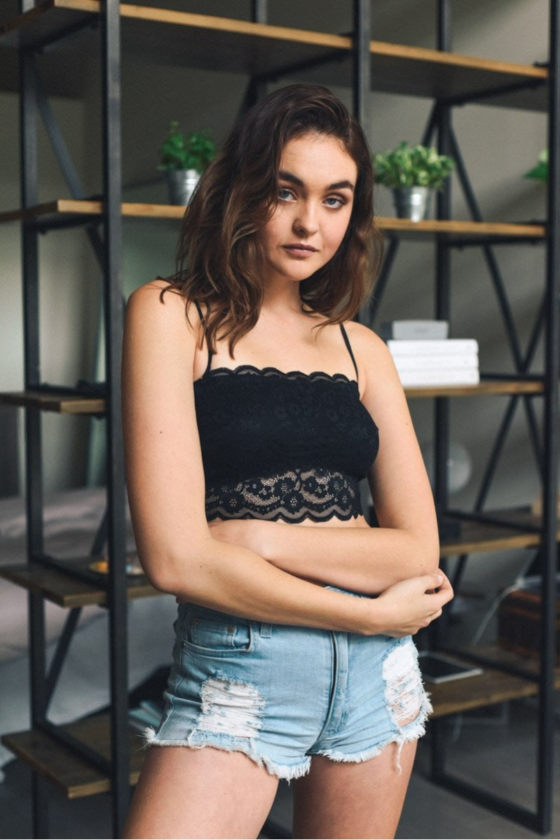Wide Lace Bandeau-Soul Flow Apparel