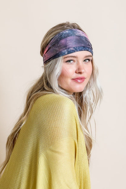 Wide Tie-Dye Headband-Soul Flow Apparel