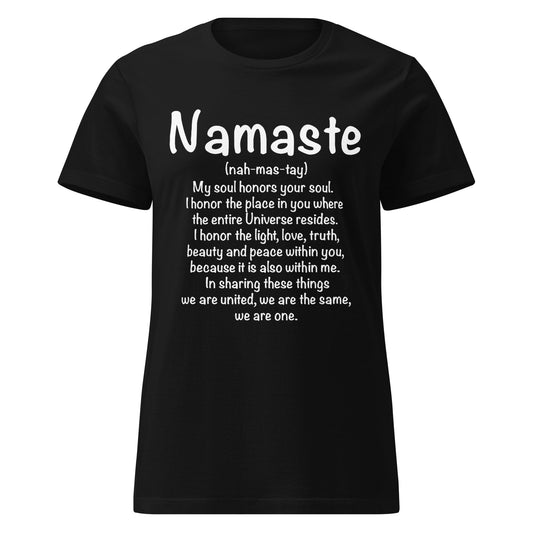 Namaste Women’s basic softstyle t-shirt-Soul Flow Apparel
