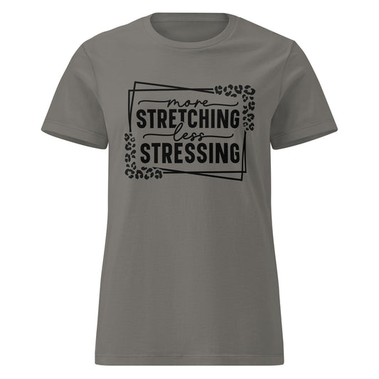 More Streching Women’s basic softstyle t-shirt-Soul Flow Apparel