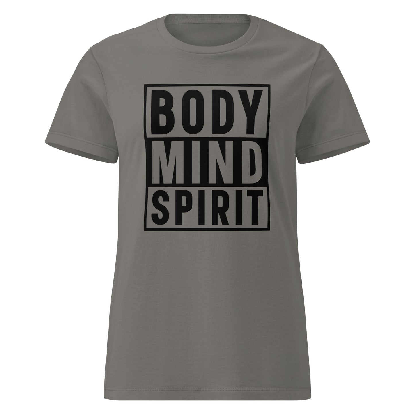 Body Mind Spirit Women’s basic softstyle t-shirt-Soul Flow Apparel