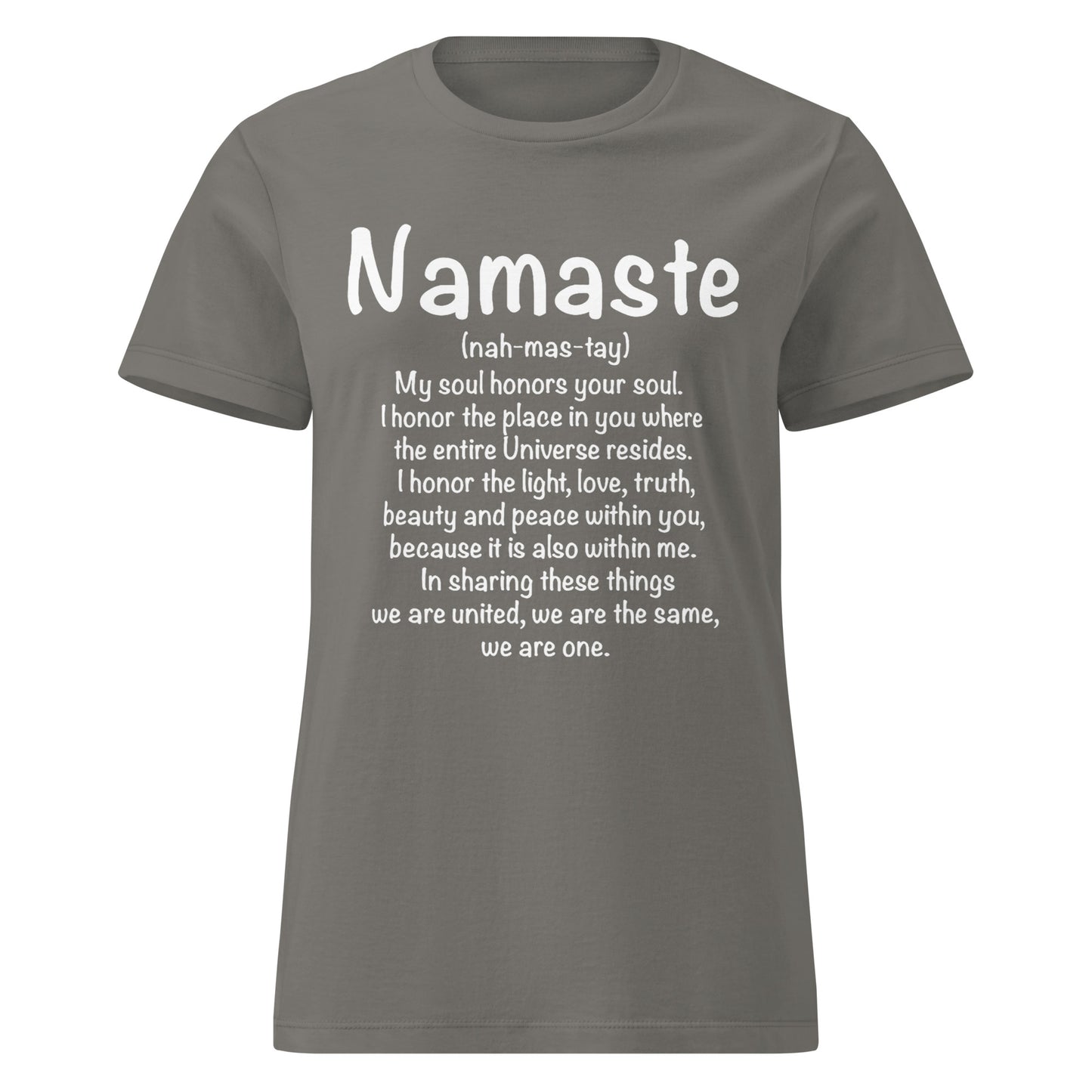 Namaste Women’s basic softstyle t-shirt-Soul Flow Apparel