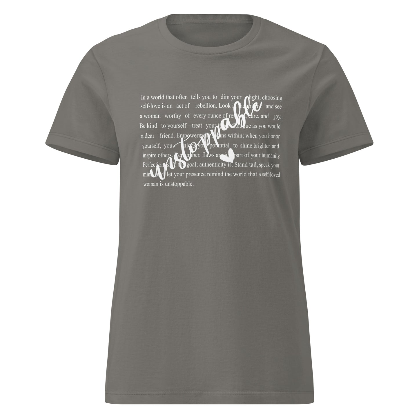 Unstoppable Women’s basic softstyle t-shirt-Soul Flow Apparel