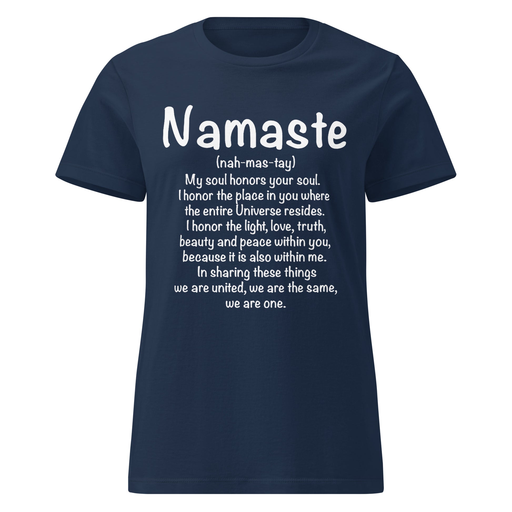Namaste Women’s basic softstyle t-shirt-Soul Flow Apparel