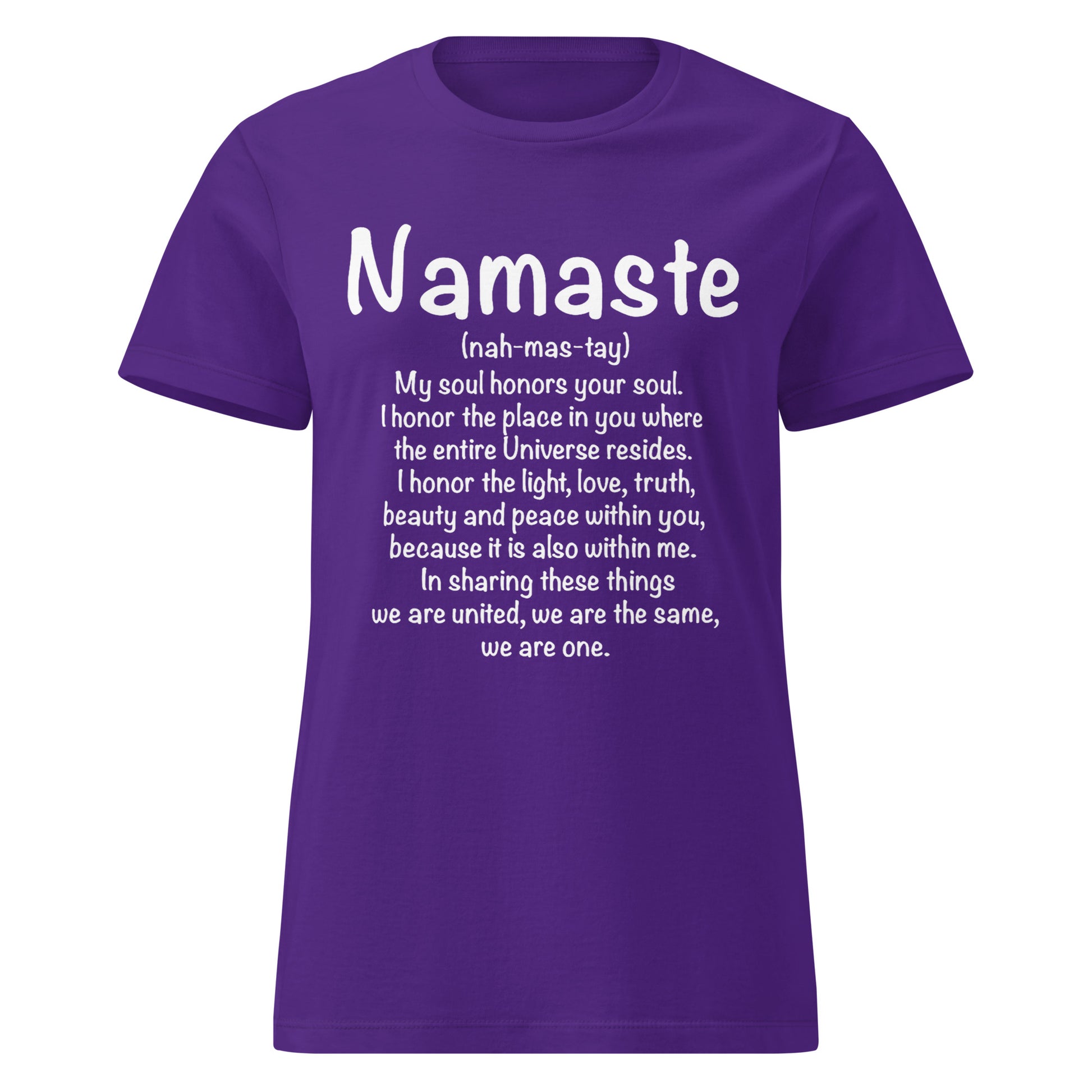 Namaste Women’s basic softstyle t-shirt-Soul Flow Apparel