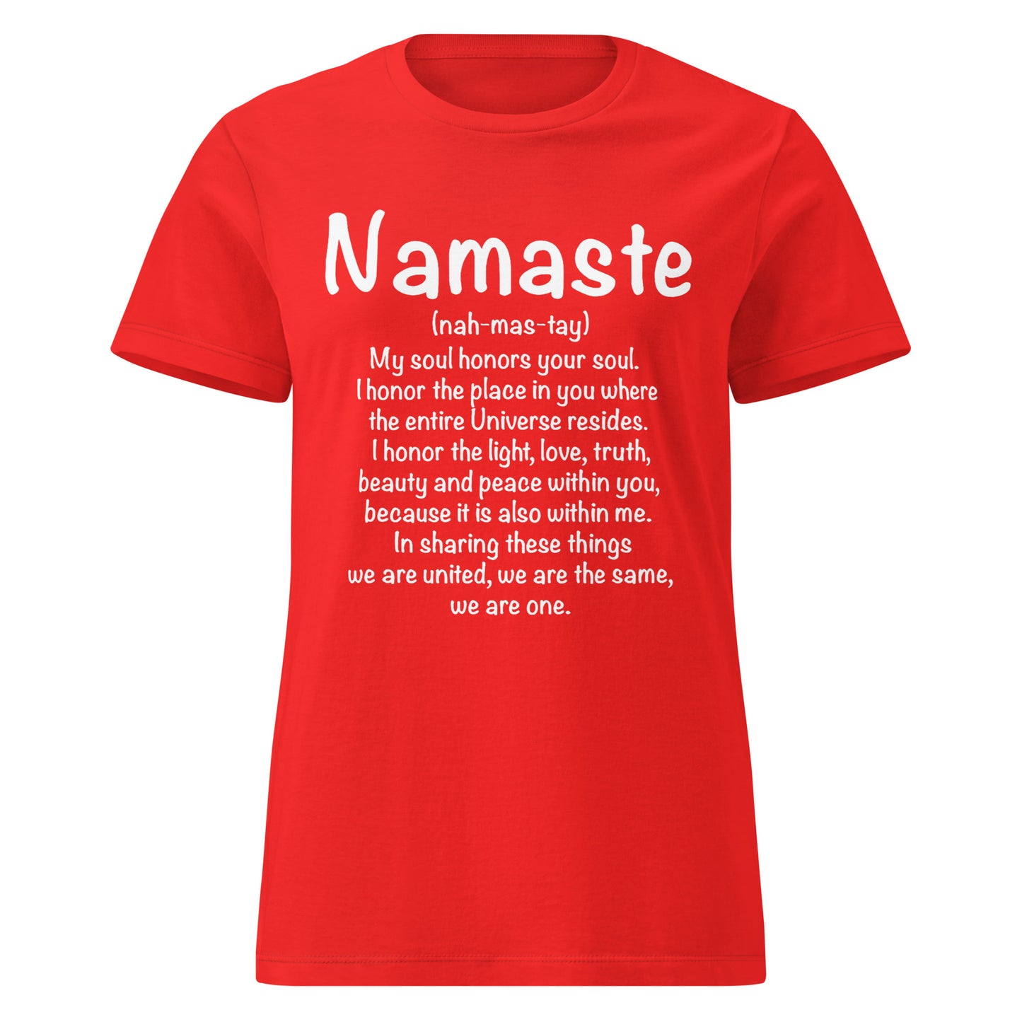 Namaste Women’s basic softstyle t-shirt-Soul Flow Apparel