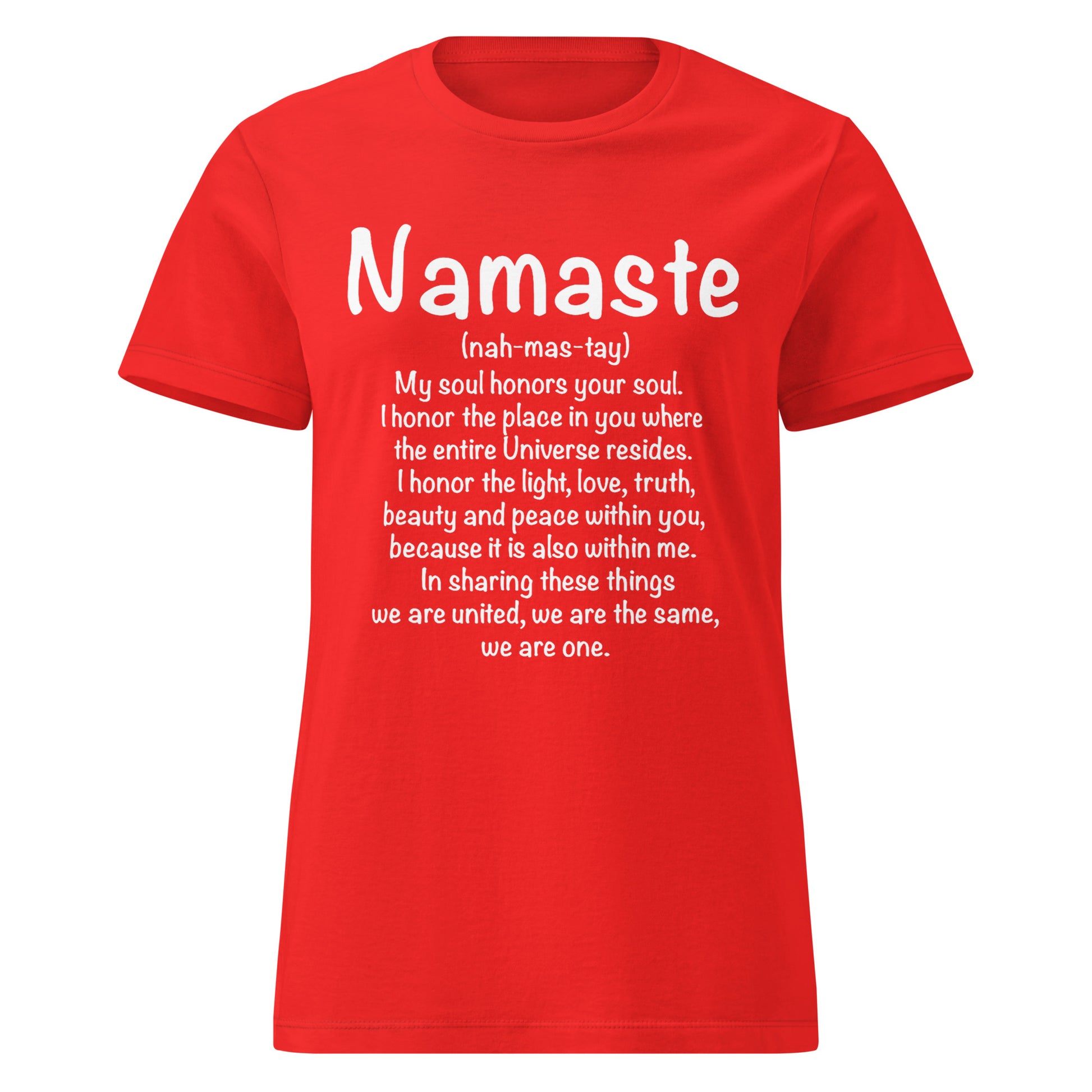 Namaste Women’s basic softstyle t-shirt-Soul Flow Apparel