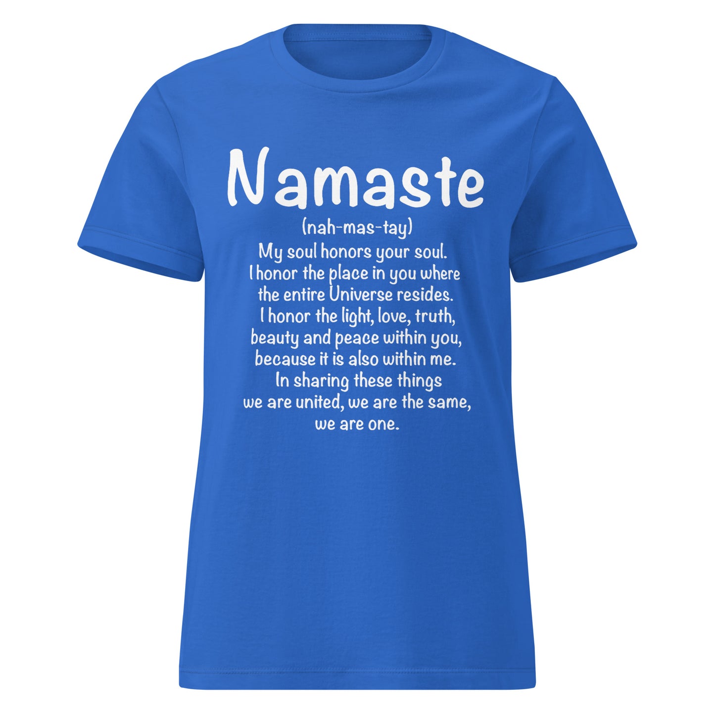 Namaste Women’s basic softstyle t-shirt-Soul Flow Apparel