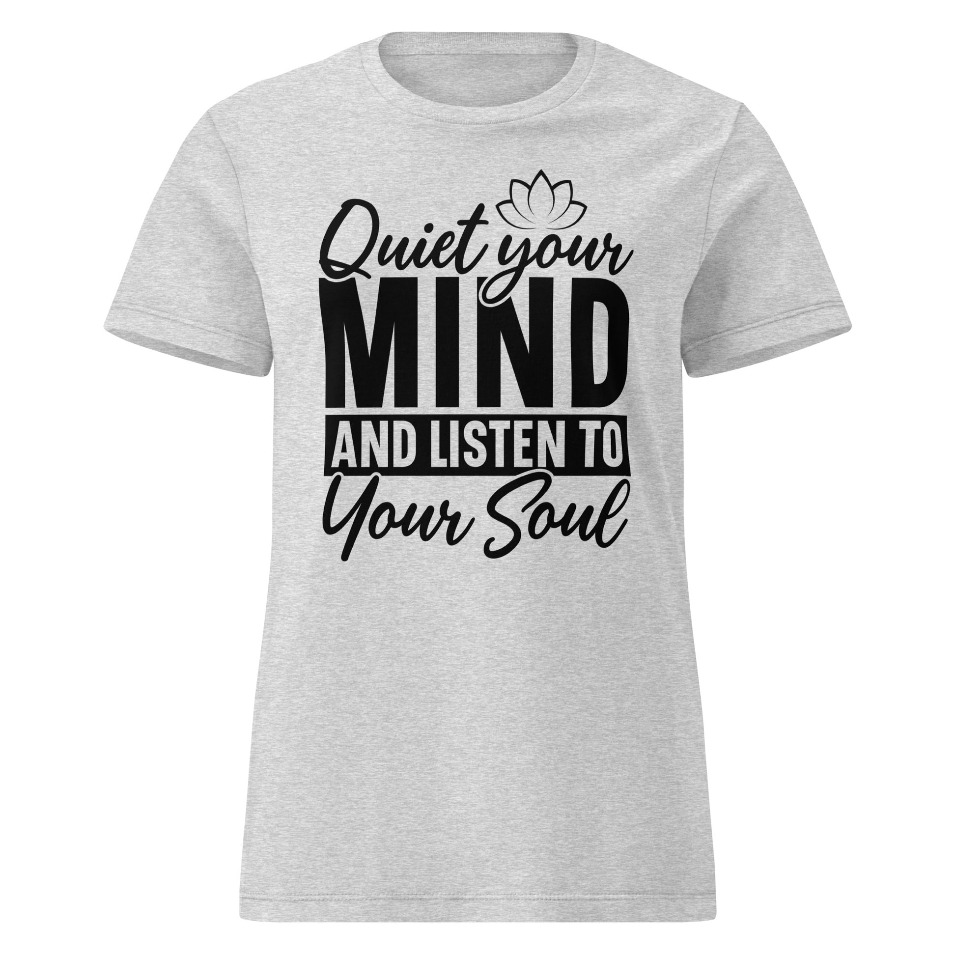 Quiet Your Mind Women’s basic softstyle t-shirt-Soul Flow Apparel
