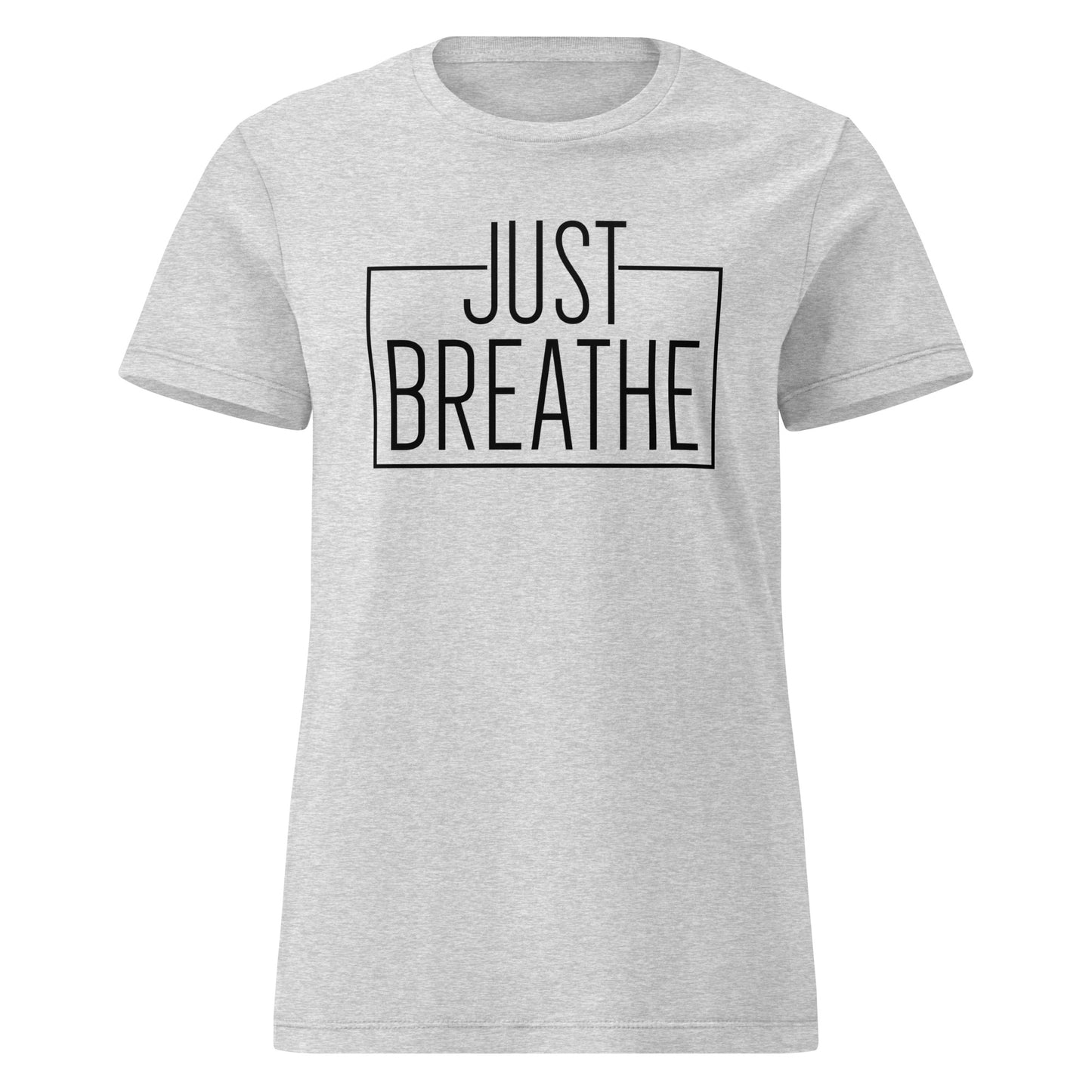 Just Breath Women’s basic softstyle t-shirt-Soul Flow Apparel