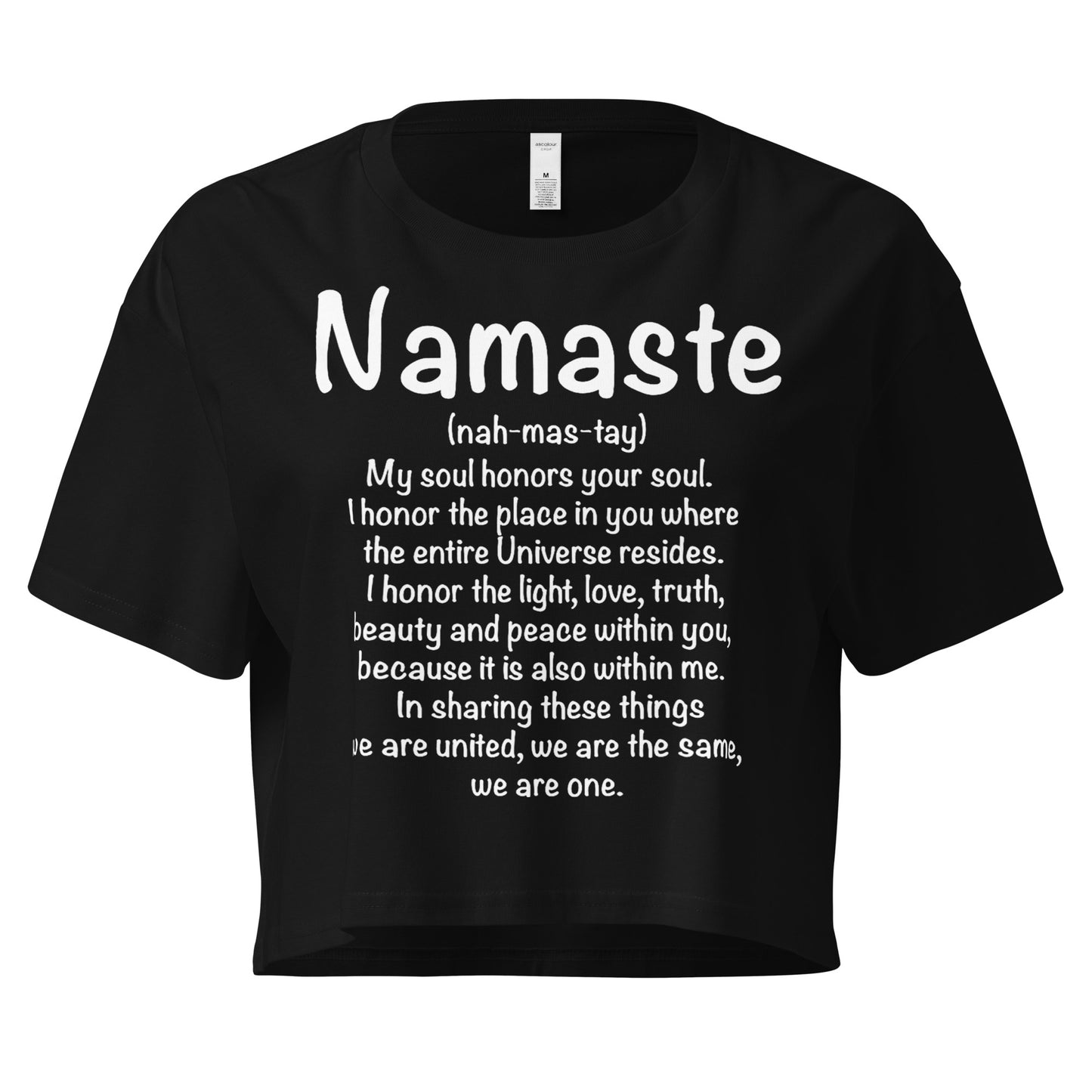 Namaste Women’s crop top-Soul Flow Apparel