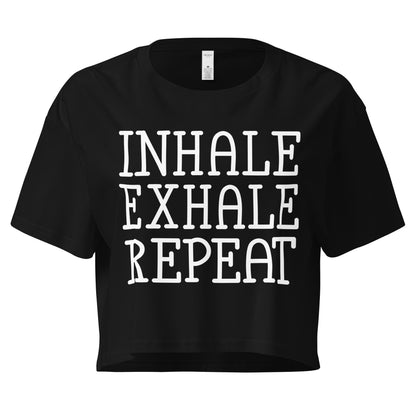 Inhale Exhale Repeat Women’s crop top-Soul Flow Apparel