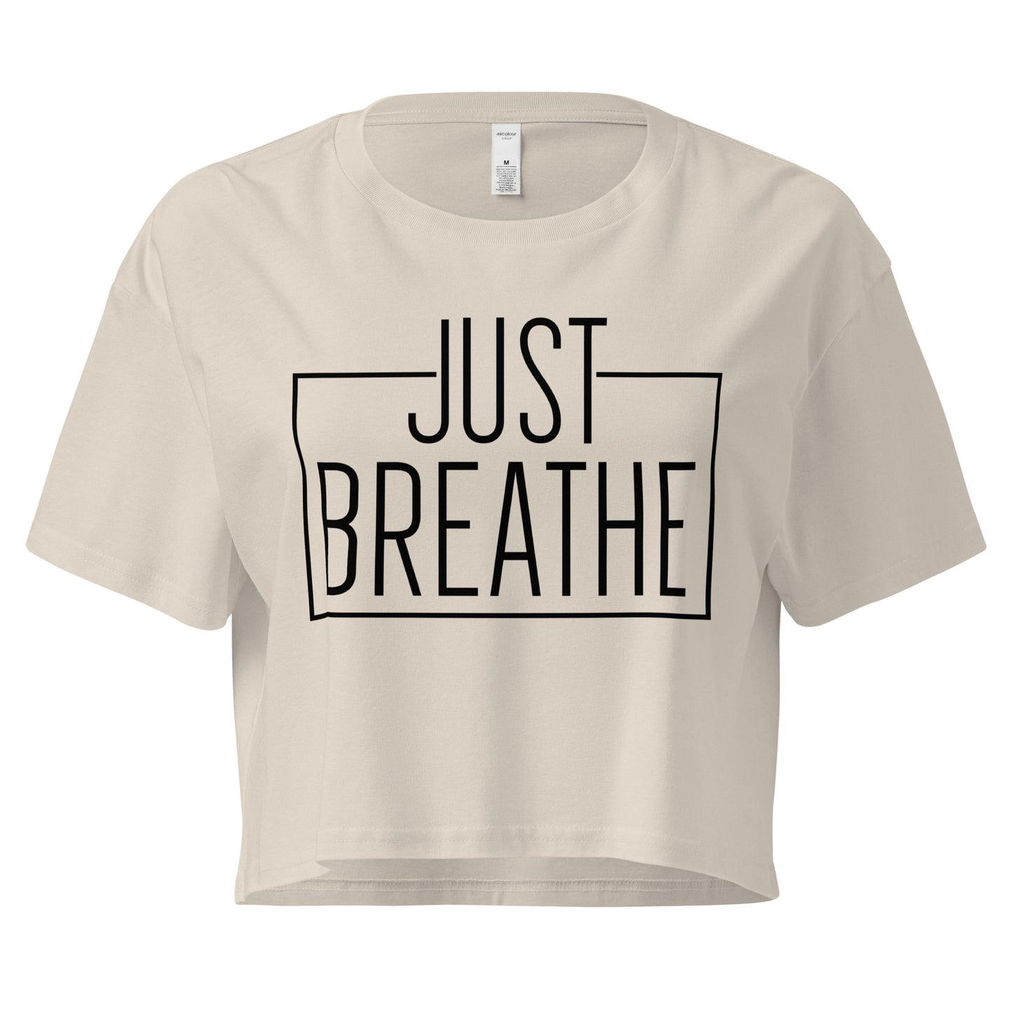 Just Breath Women’s crop top-Soul Flow Apparel