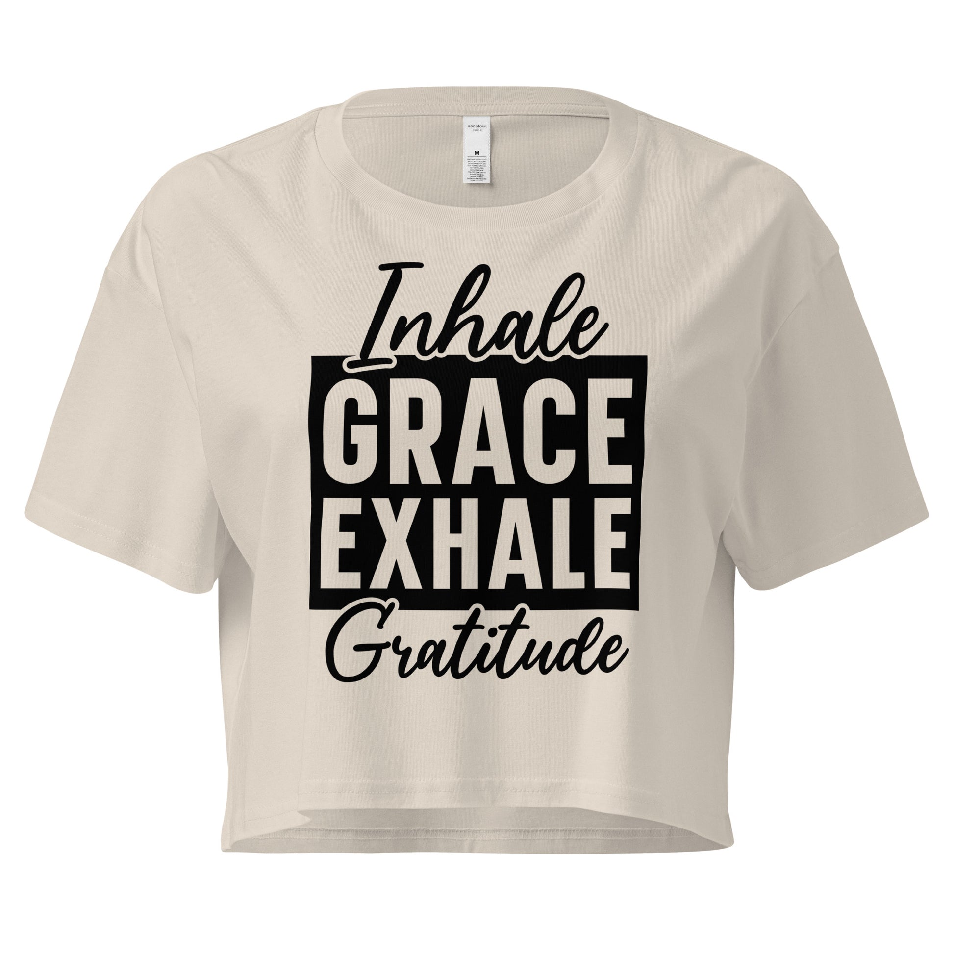 Inhale Grace Women’s crop top-Soul Flow Apparel