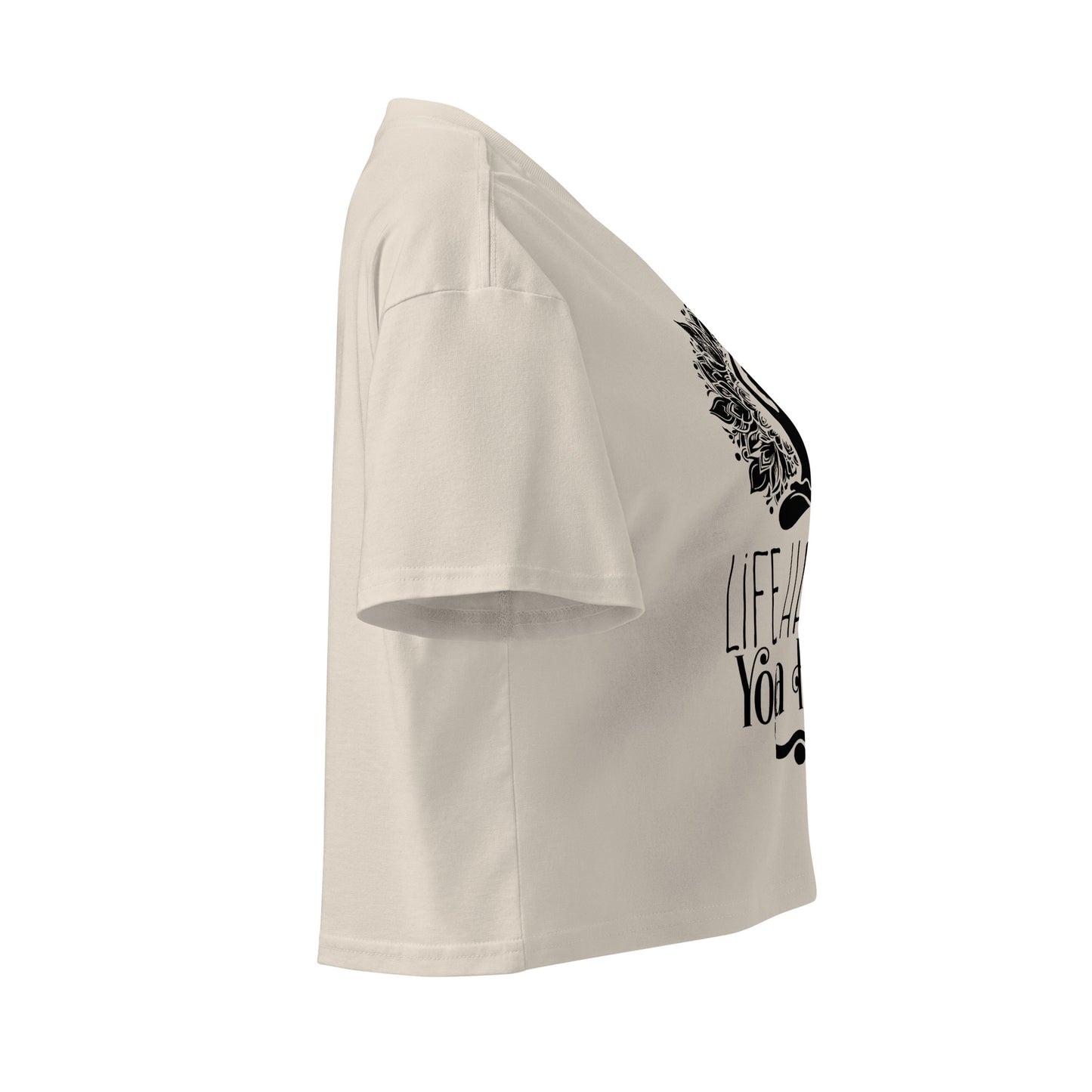 Life Happens Yoga Helps Women’s crop top-Soul Flow Apparel