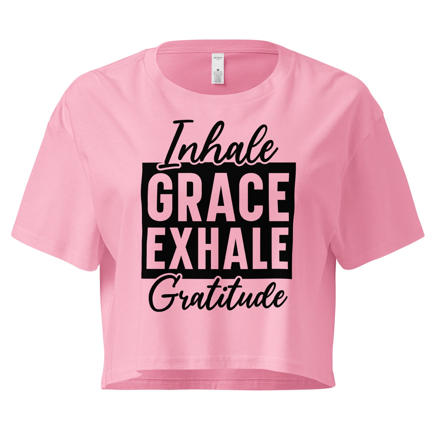 Inhale Grace Women’s crop top-Soul Flow Apparel