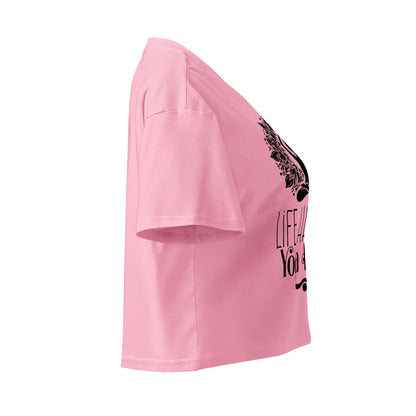 Life Happens Yoga Helps Women’s crop top-Soul Flow Apparel