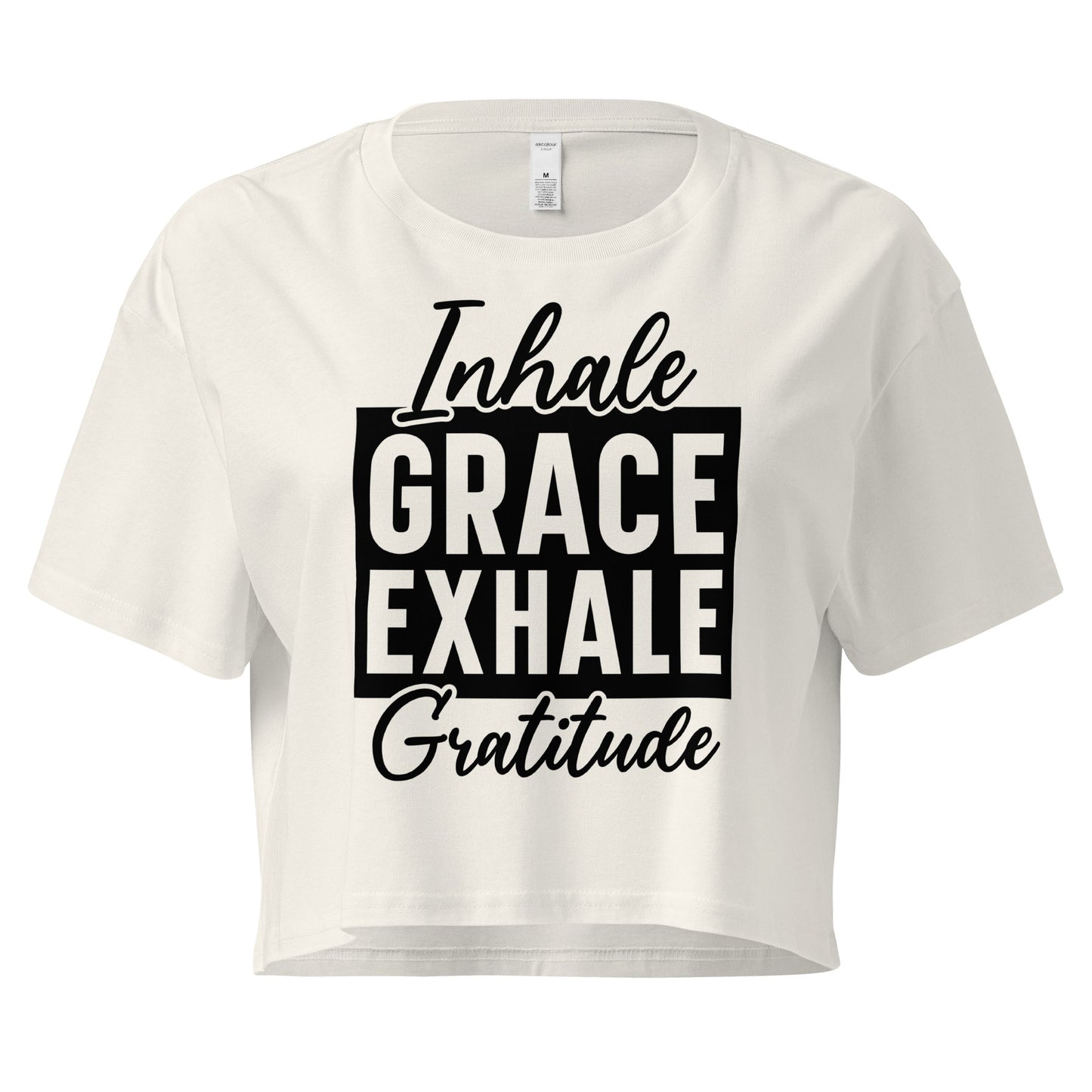 Inhale Grace Women’s crop top-Soul Flow Apparel