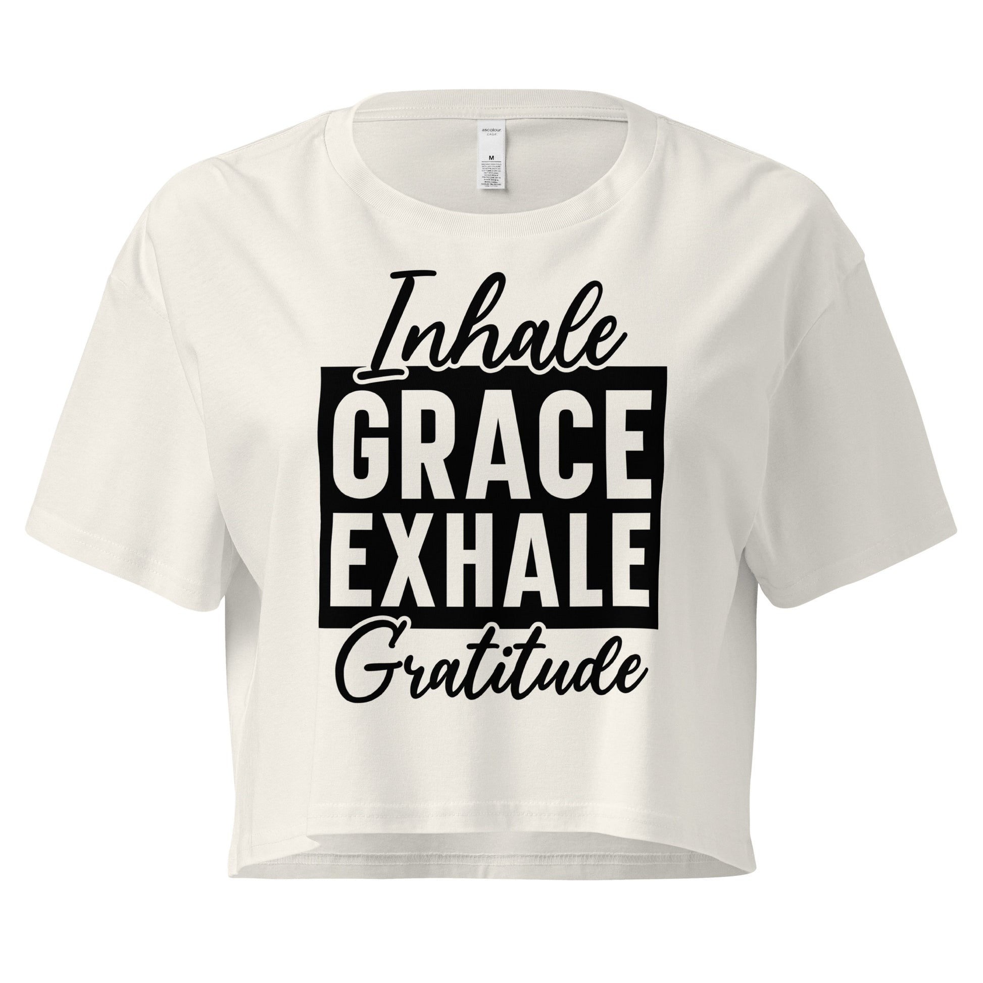 Inhale Grace Women’s crop top-Soul Flow Apparel