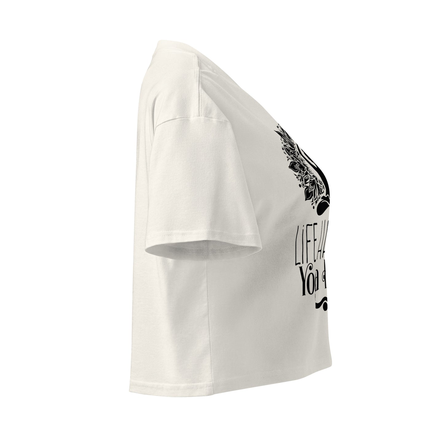 Life Happens Yoga Helps Women’s crop top-Soul Flow Apparel