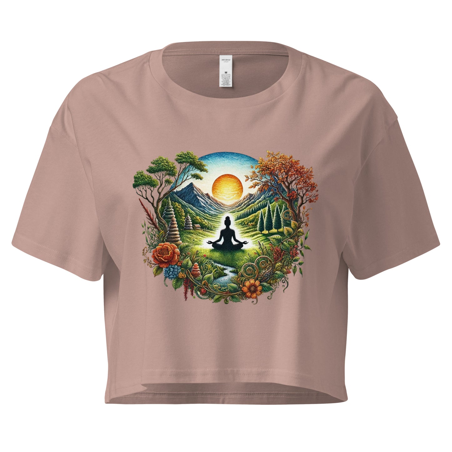 Life's Path Women’s crop top-Soul Flow Apparel