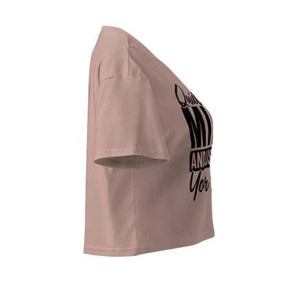 Quiet Your Mind Women’s crop top-Soul Flow Apparel