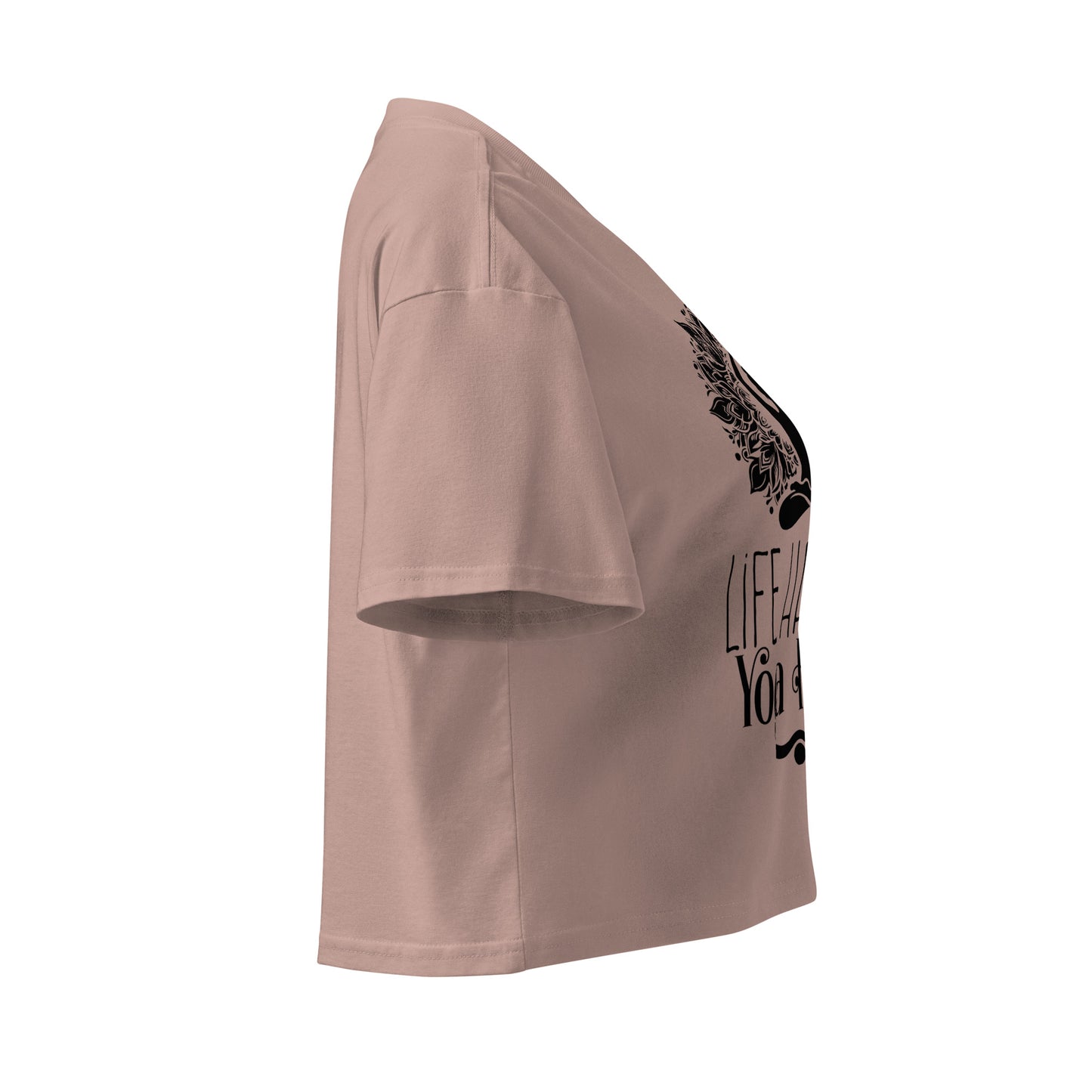 Life Happens Yoga Helps Women’s crop top-Soul Flow Apparel