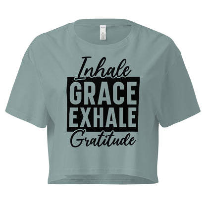 Inhale Grace Women’s crop top-Soul Flow Apparel