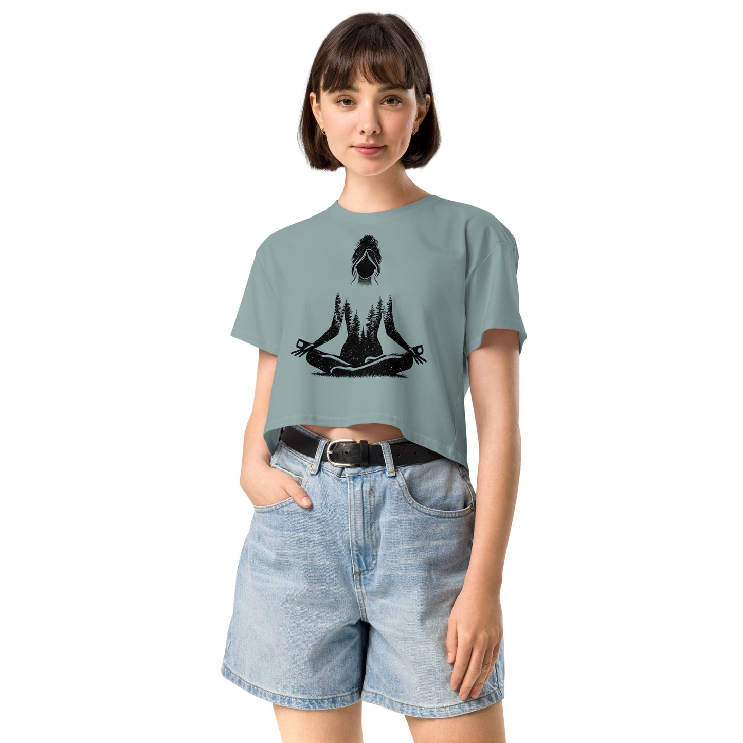 Grounded Women’s crop top-Soul Flow Apparel