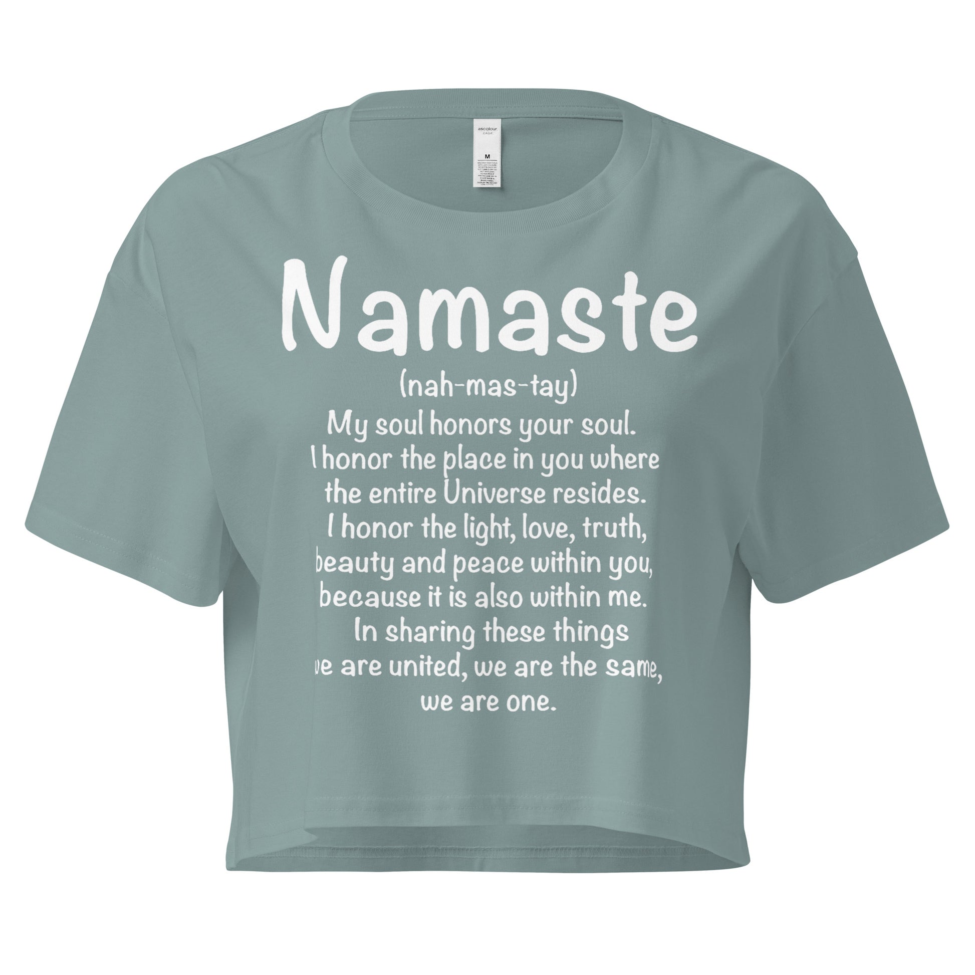 Namaste Women’s crop top-Soul Flow Apparel