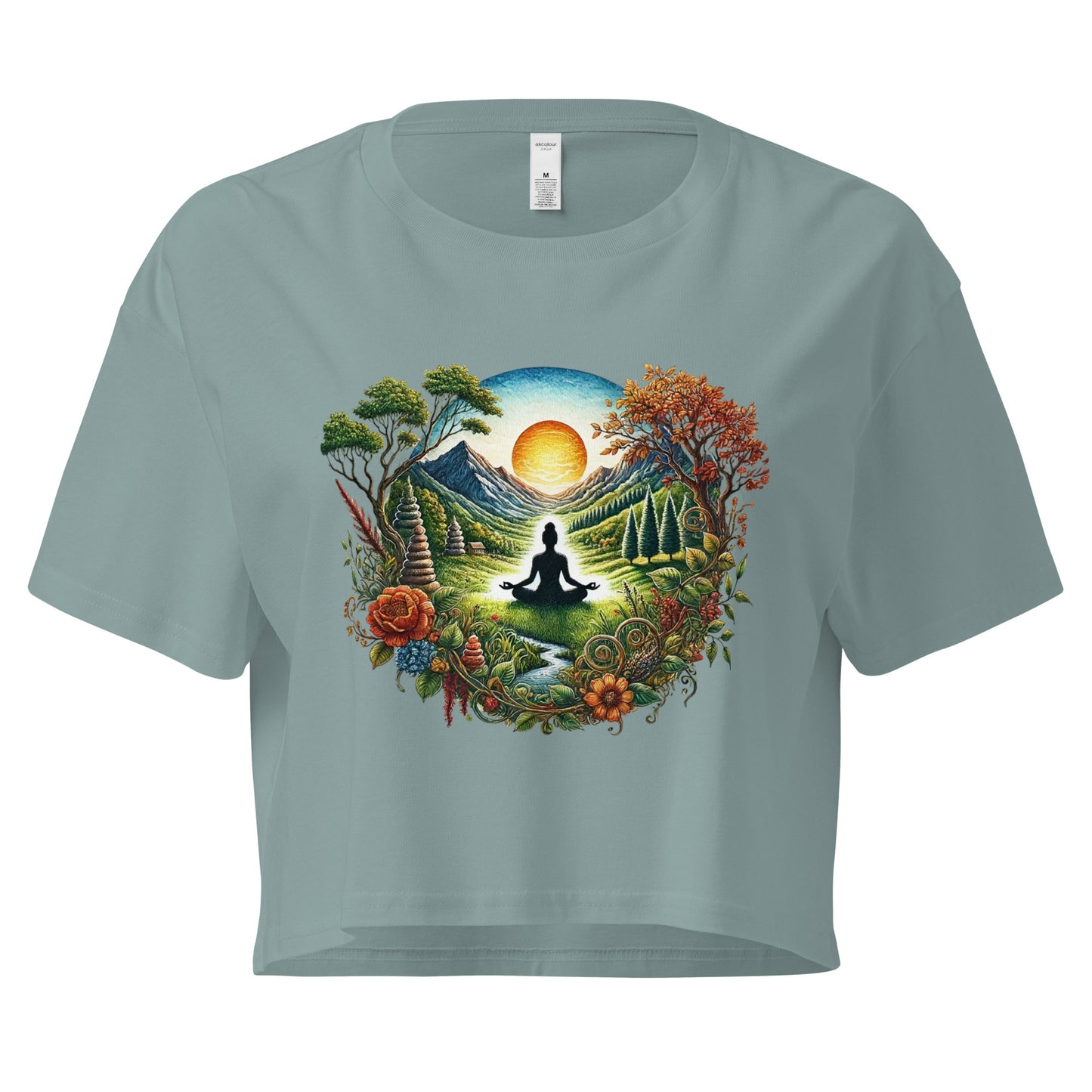 Life's Path Women’s crop top-Soul Flow Apparel