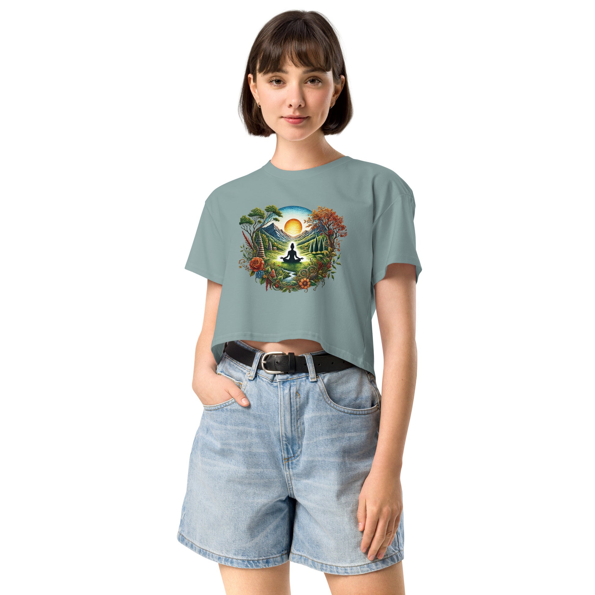 Life's Path Women’s crop top-Soul Flow Apparel