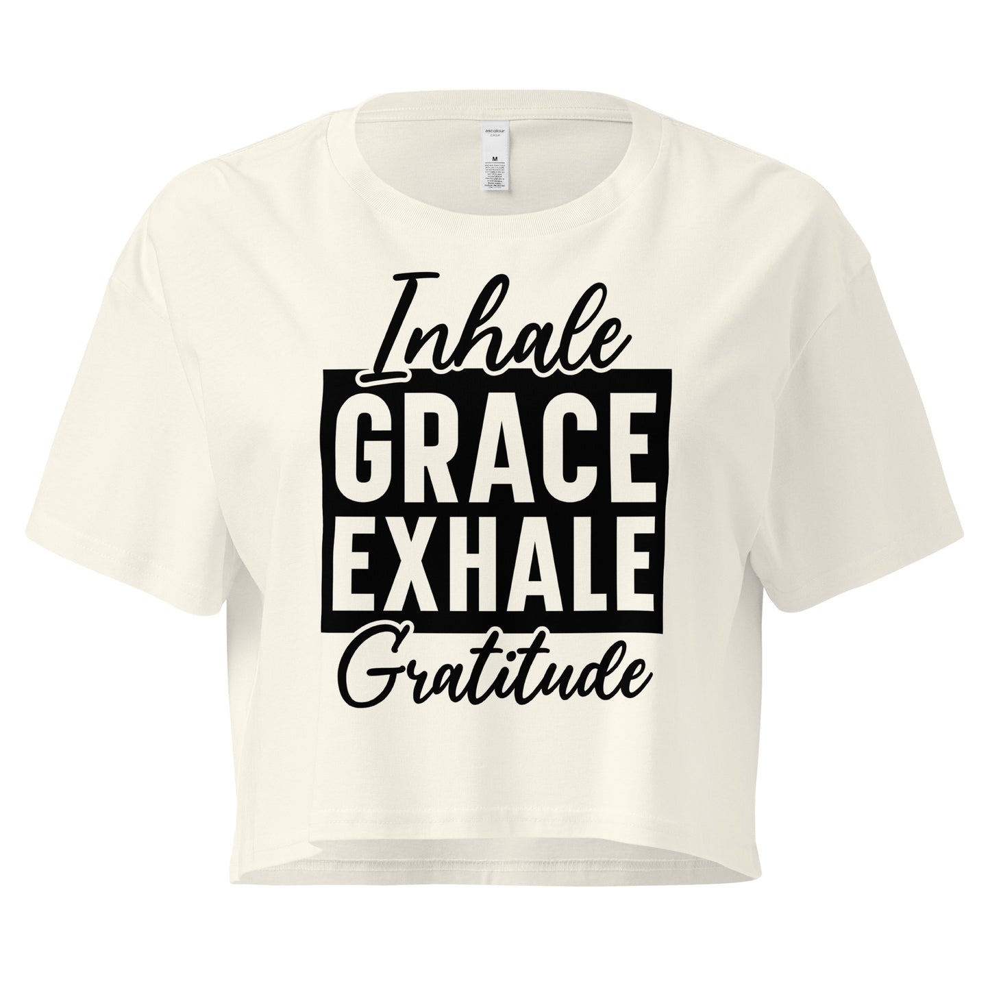 Inhale Grace Women’s crop top-Soul Flow Apparel