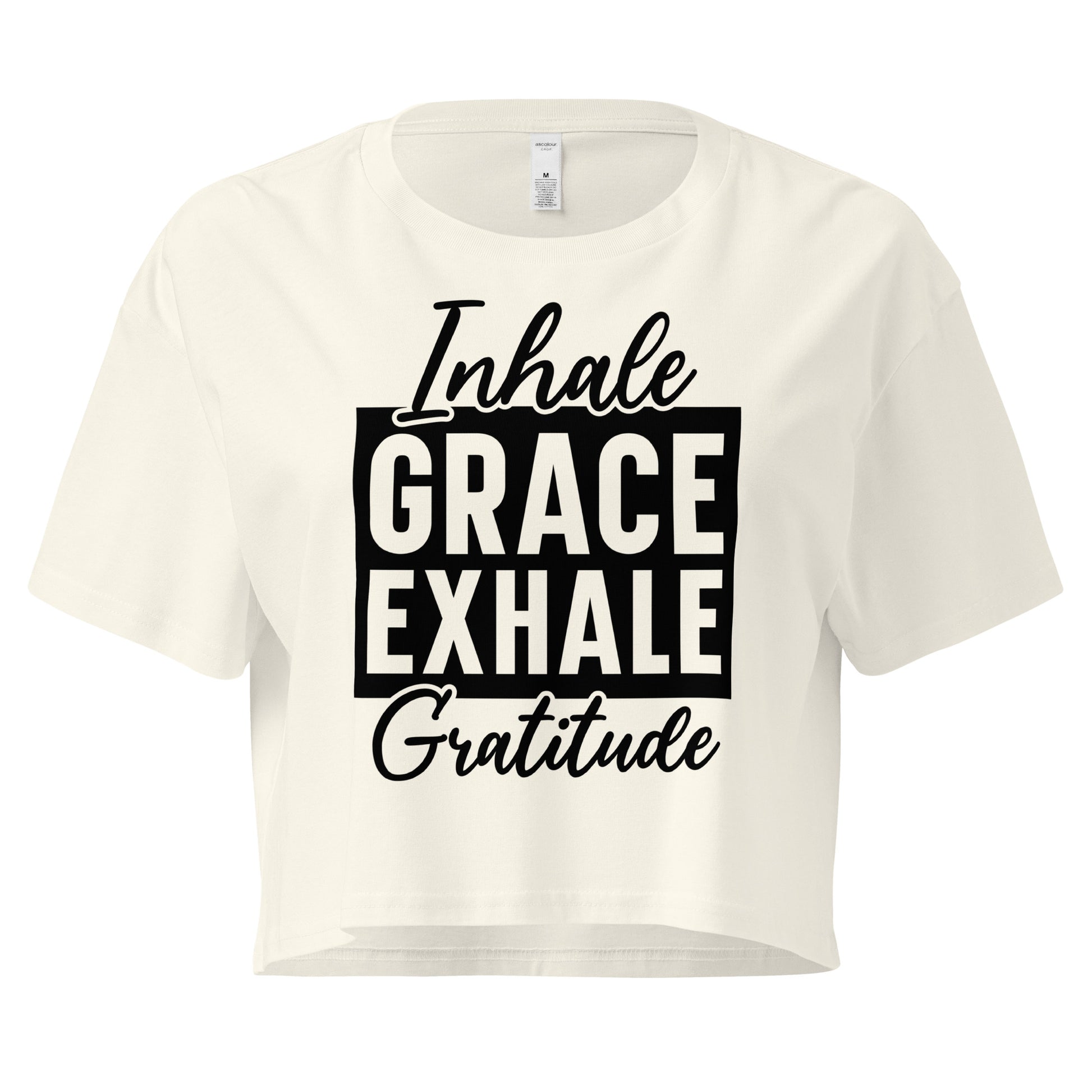 Inhale Grace Women’s crop top-Soul Flow Apparel