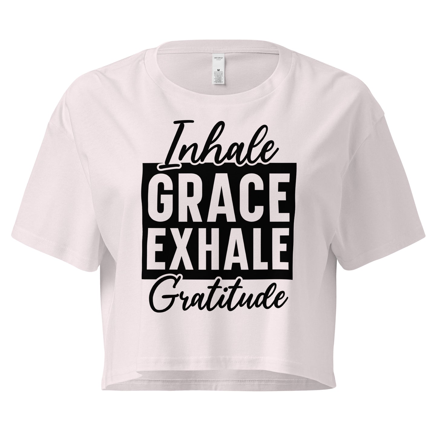 Inhale Grace Women’s crop top-Soul Flow Apparel