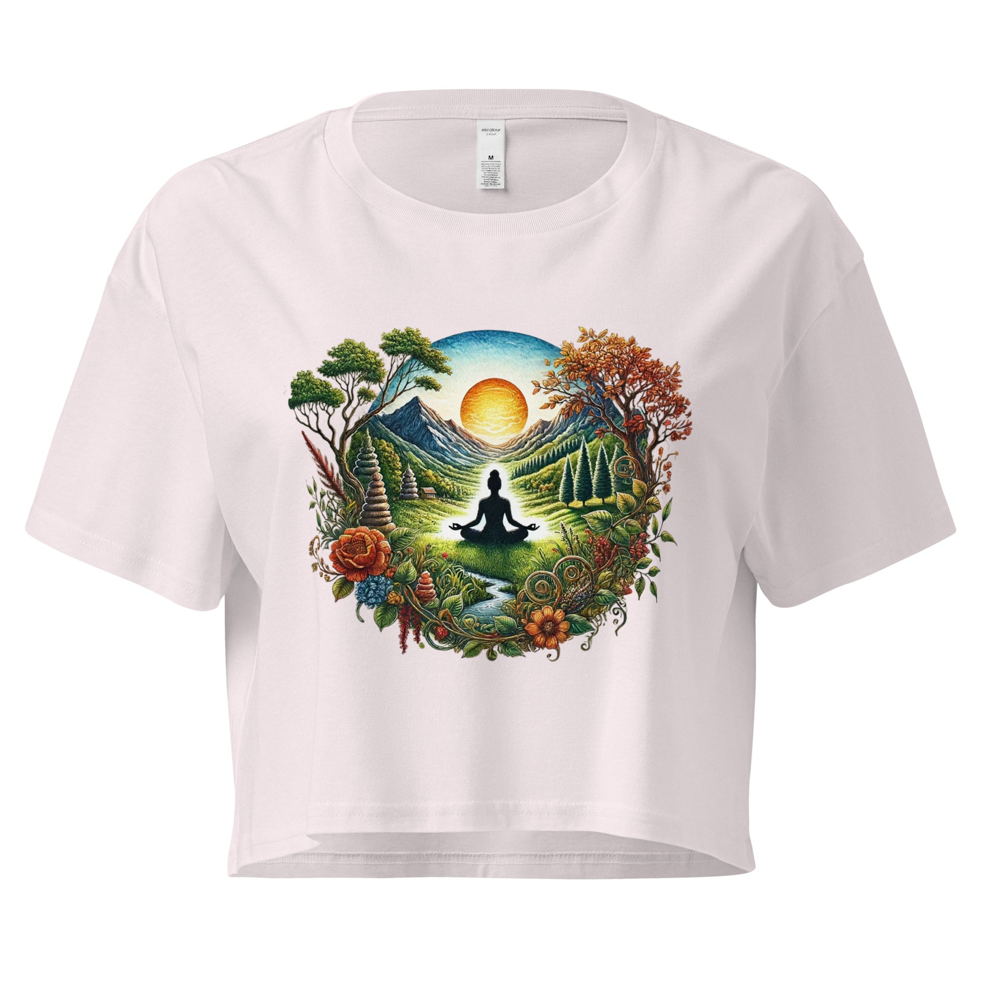 Life's Path Women’s crop top-Soul Flow Apparel