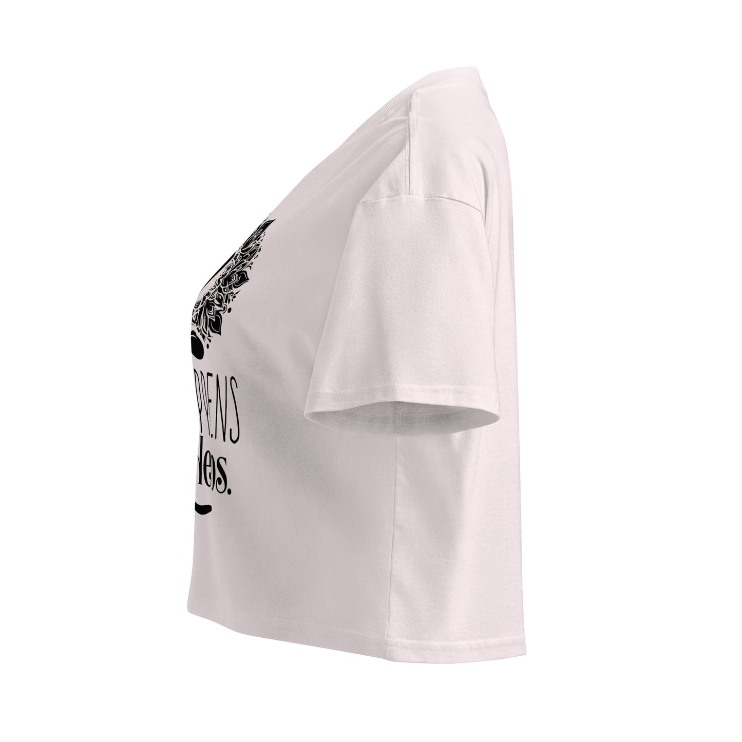 Life Happens Yoga Helps Women’s crop top-Soul Flow Apparel