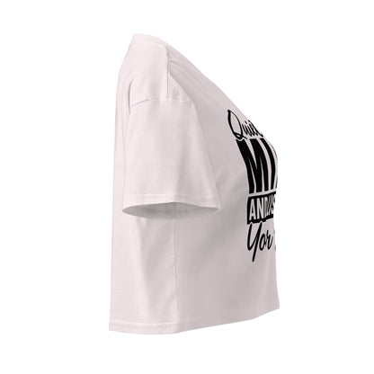 Quiet Your Mind Women’s crop top-Soul Flow Apparel