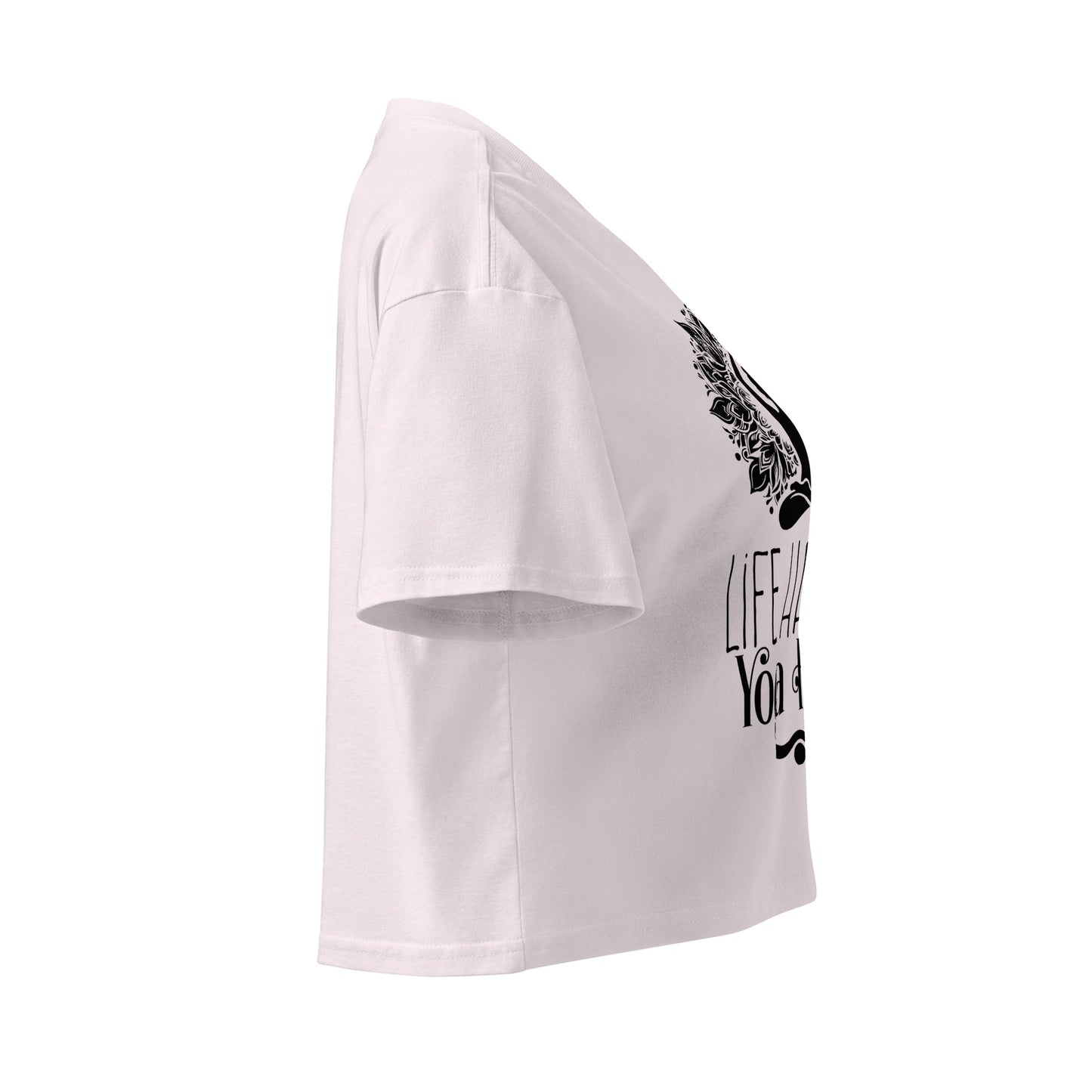 Life Happens Yoga Helps Women’s crop top-Soul Flow Apparel