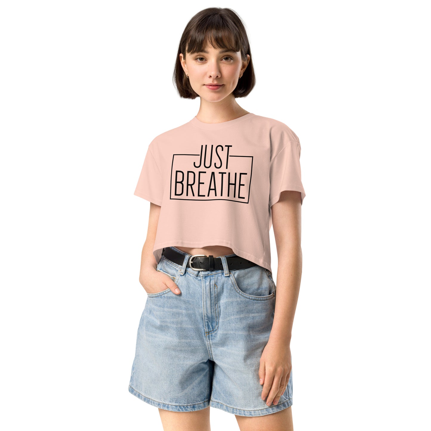 Just Breath Women’s crop top-Soul Flow Apparel