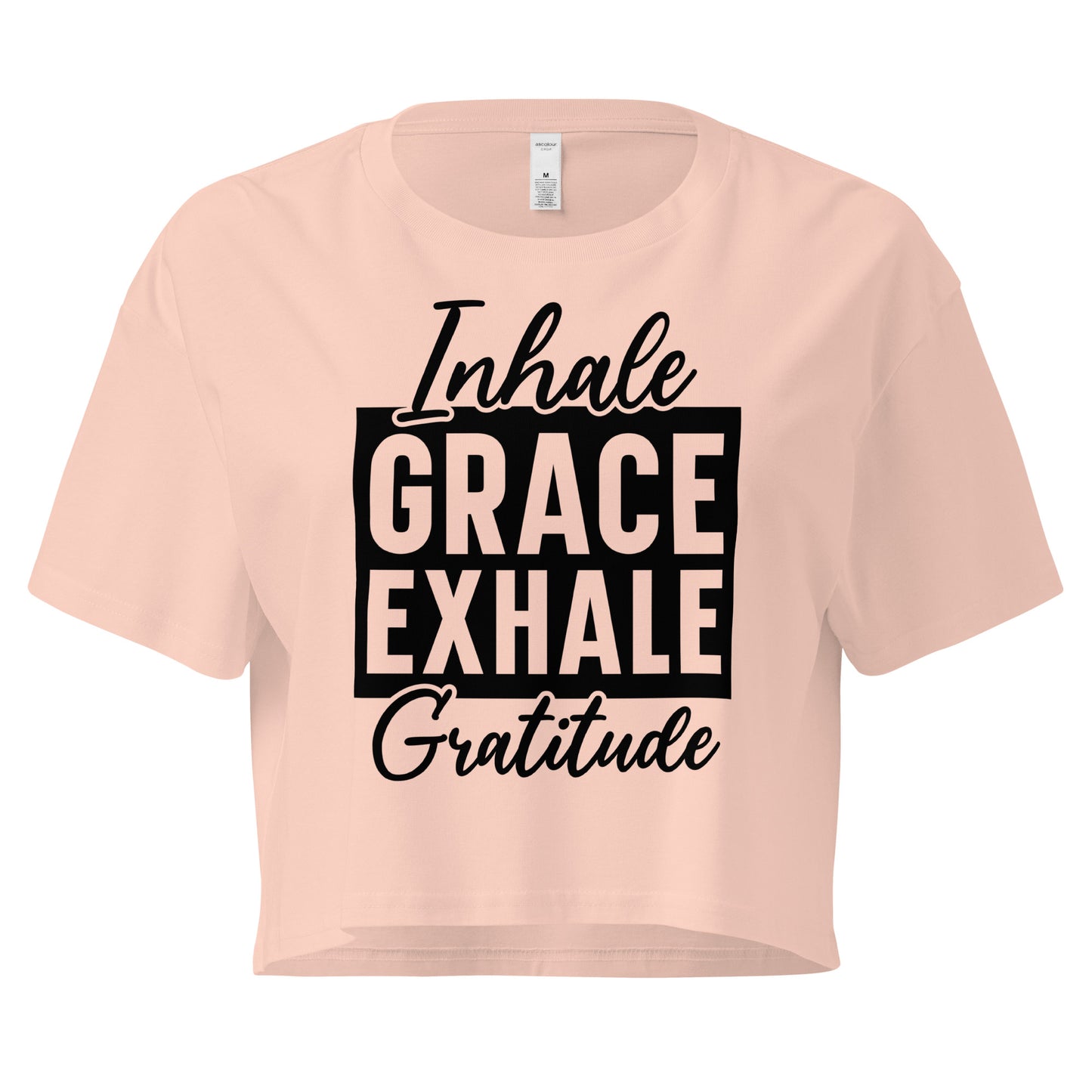 Inhale Grace Women’s crop top-Soul Flow Apparel
